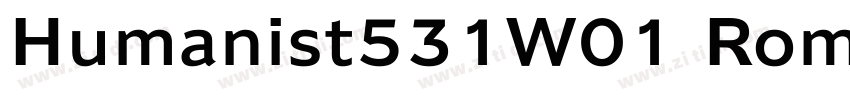 Humanist531W01 Roman字体转换